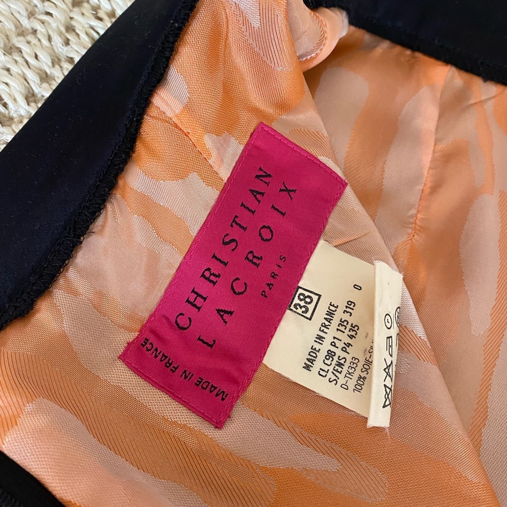 Christian Lacroix silk pencil skirt. Pristine condition.